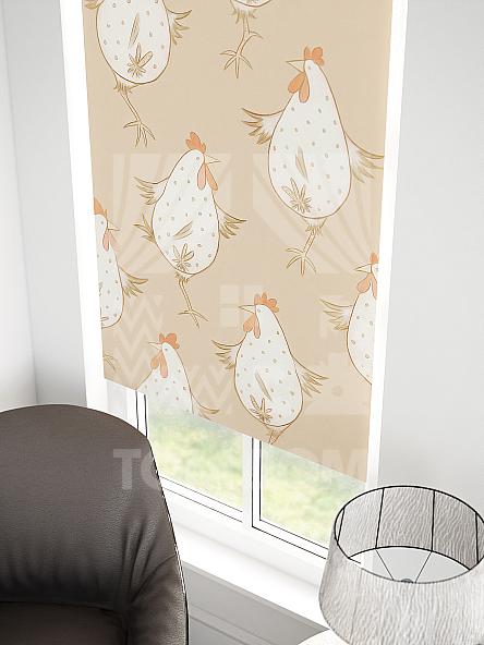 Рулонная штора для кухни для детской Малинет - 33 - ширина 62 см - фото 3