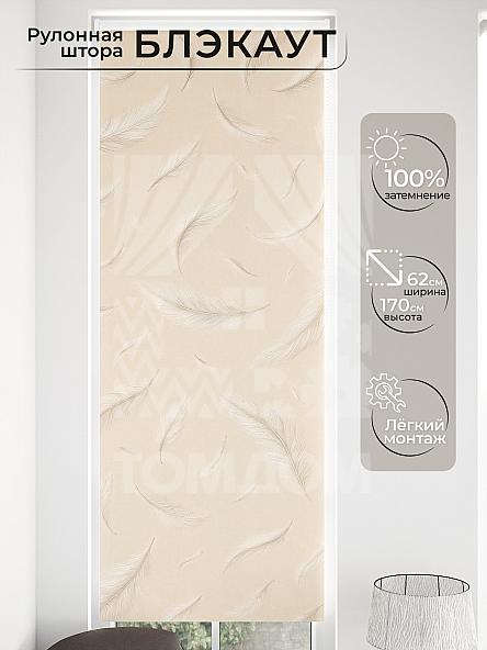 Рулонная штора для кухни для детской Малинет - 41 - ширина 62 см