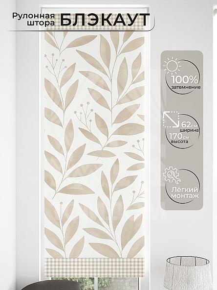 Рулонная штора для кухни для детской Малинет - 47 - ширина 62 см