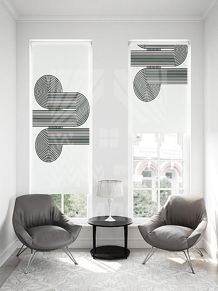 Рулонная штора для кухни для детской Малинет - 77 - ширина 62 см - фото 2