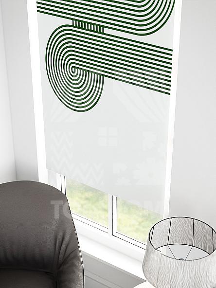 Рулонная штора для кухни для детской Малинет - 77 - ширина 62 см - фото 3