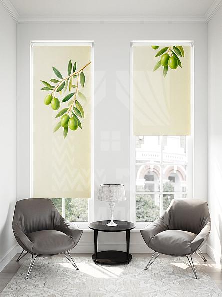 Рулонная штора для кухни для детской Малинет - 79 - ширина 62 см - фото 2