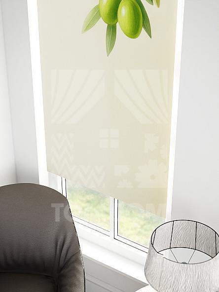 Рулонная штора для кухни для детской Малинет - 79 - ширина 62 см - фото 3