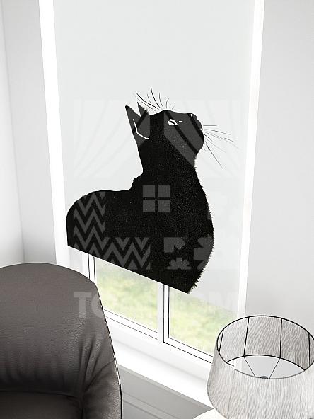 Рулонная штора для кухни для детской Малинет - 81 - ширина 62 см - фото 3