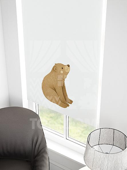 Рулонная штора для кухни для детской Малинет - 82 - ширина 62 см - фото 3