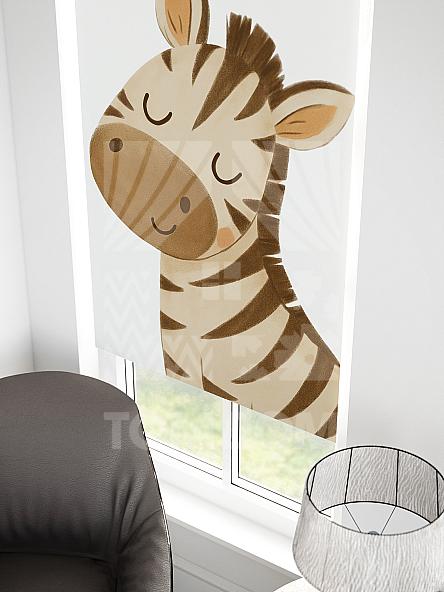 Рулонная штора для кухни для детской Малинет - 85 - ширина 62 см - фото 3