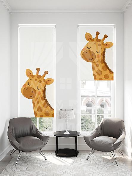 Рулонная штора для кухни для детской Малинет - 86 - ширина 62 см - фото 2