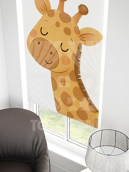 Рулонная штора для кухни для детской Малинет - 86 - ширина 62 см - фото 3