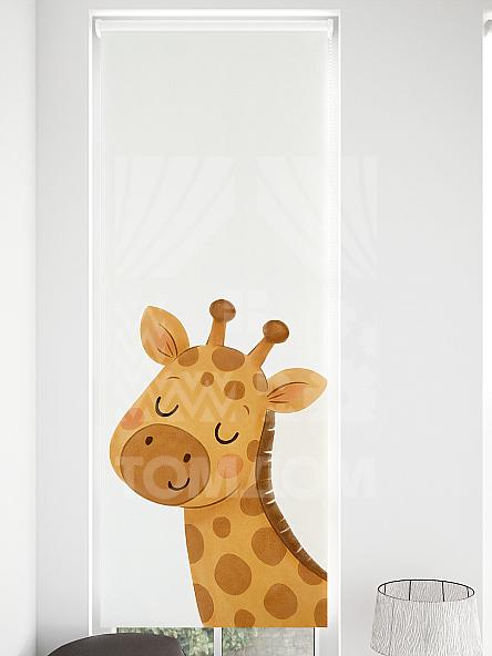 Рулонная штора для кухни для детской Малинет - 86 - ширина 62 см - фото 4