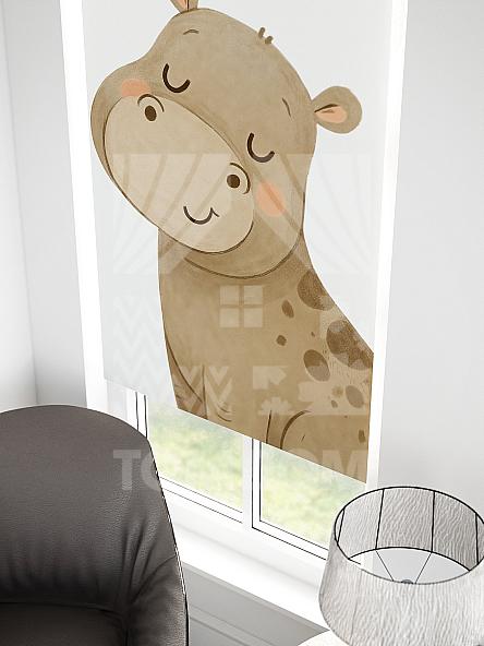 Рулонная штора для кухни для детской Малинет - 87 - ширина 62 см - фото 2