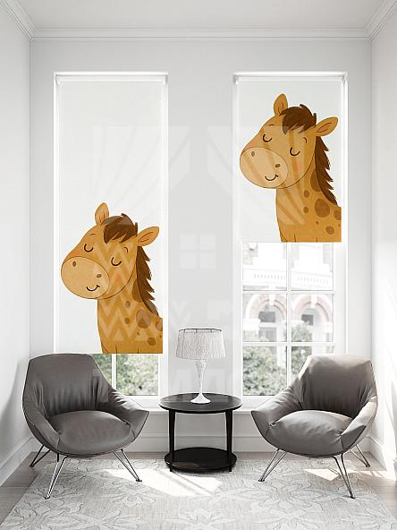 Рулонная штора для кухни для детской Малинет - 88 - ширина 62 см - фото 2