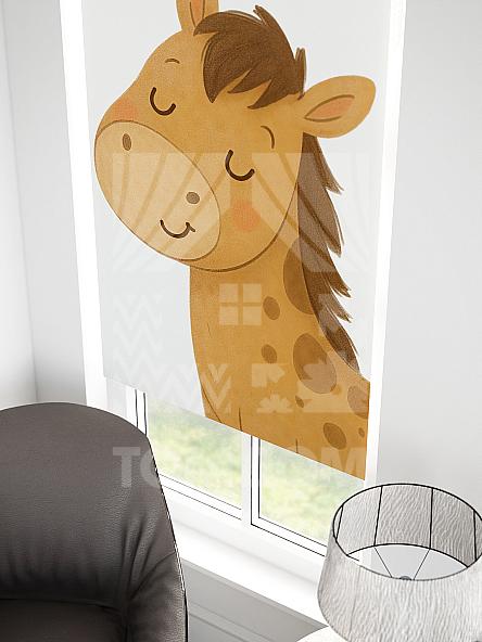 Рулонная штора для кухни для детской Малинет - 88 - ширина 62 см - фото 3