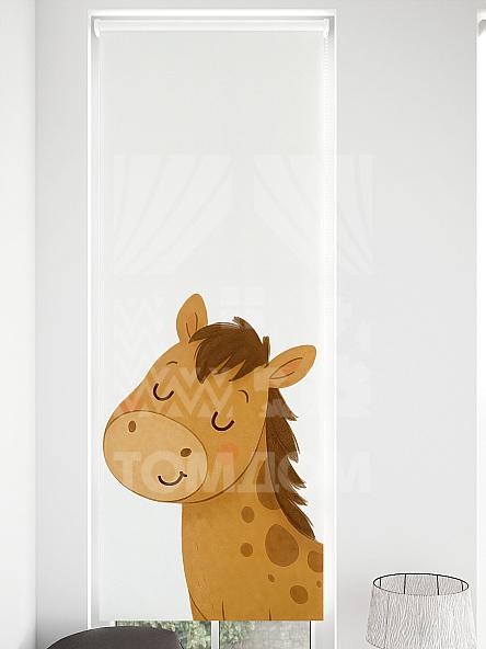 Рулонная штора для кухни для детской Малинет - 88 - ширина 62 см - фото 4