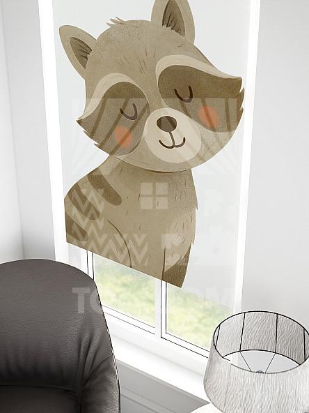 Рулонная штора для кухни для детской Малинет - 89 - ширина 62 см - фото 3