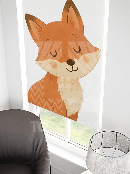 Рулонная штора для кухни для детской Малинет - 90 - ширина 62 см - фото 3