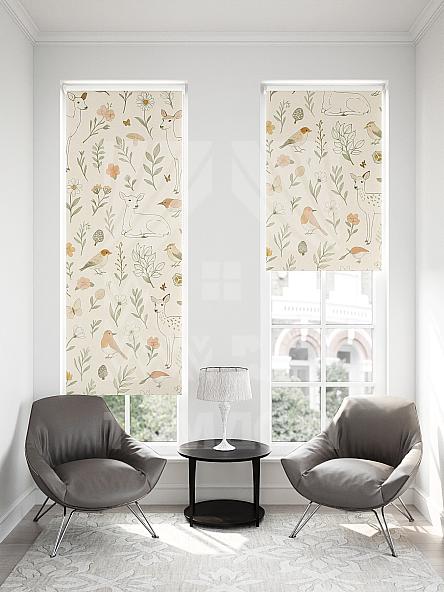 Рулонная штора для кухни для детской Малинет - 91 - ширина 62 см - фото 2