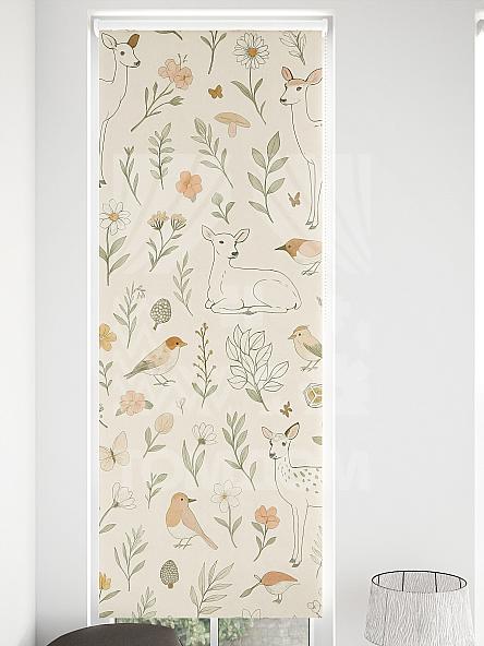 Рулонная штора для кухни для детской Малинет - 91 - ширина 62 см - фото 4