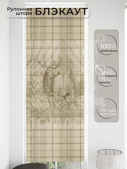 Рулонная штора для кухни для детской Малинет - 94 - ширина 62 см