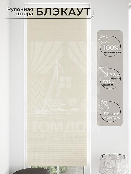 Рулонная штора для кухни для детской Малинет - 95 - ширина 62 см