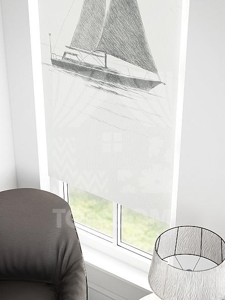 Рулонная штора для кухни для детской Малинет - 96 - ширина 62 см - фото 3