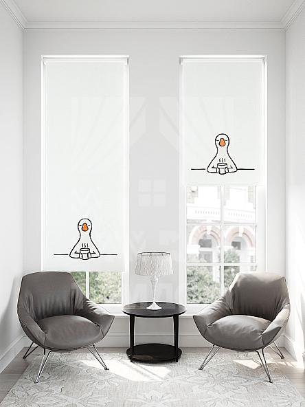 Рулонная штора для кухни для детской Малинет - 98 - ширина 62 см - фото 2