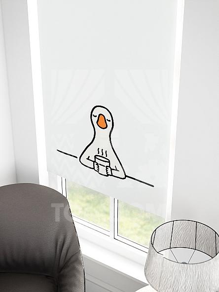 Рулонная штора для кухни для детской Малинет - 98 - ширина 62 см - фото 3