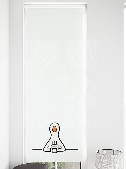 Рулонная штора для кухни для детской Малинет - 98 - ширина 62 см - фото 4