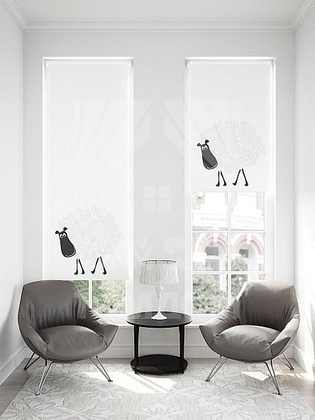 Рулонная штора для кухни для детской Малинет - 99 - ширина 62 см - фото 2