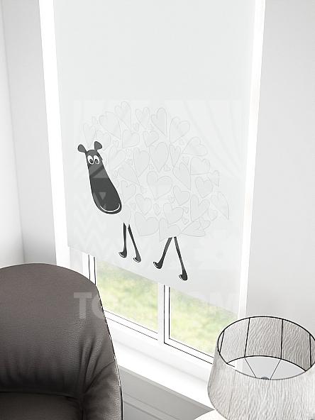 Рулонная штора для кухни для детской Малинет - 99 - ширина 62 см - фото 3