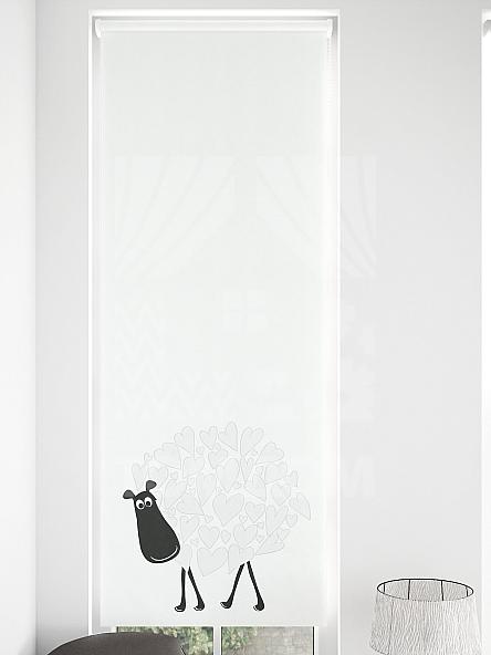 Рулонная штора для кухни для детской Малинет - 99 - ширина 62 см - фото 4