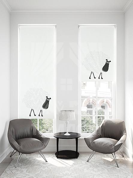 Рулонная штора для кухни для детской Малинет - 100 - ширина 62 см - фото 2