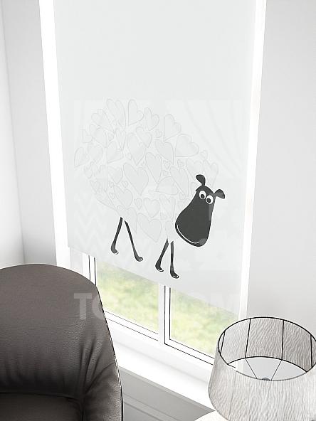 Рулонная штора для кухни для детской Малинет - 100 - ширина 62 см - фото 3