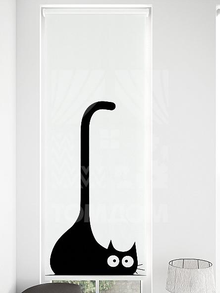 Рулонная штора для кухни для детской Малинет - 102 - ширина 62 см - фото 4