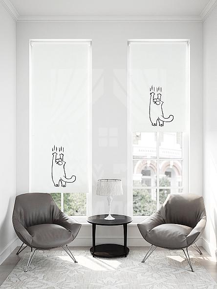 Рулонная штора для кухни для детской Малинет - 103 - ширина 62 см - фото 2