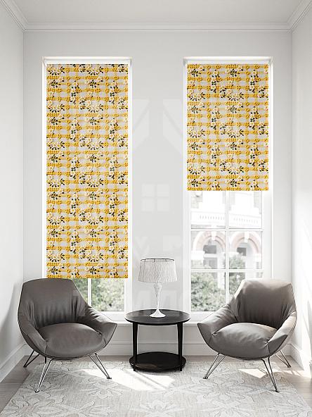 Рулонная штора для кухни для детской Малинет - 106 - ширина 62 см - фото 2