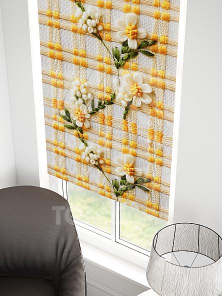 Рулонная штора для кухни для детской Малинет - 107 - ширина 62 см - фото 3