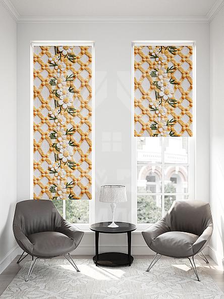 Рулонная штора для кухни для детской Малинет - 108 - ширина 62 см - фото 2