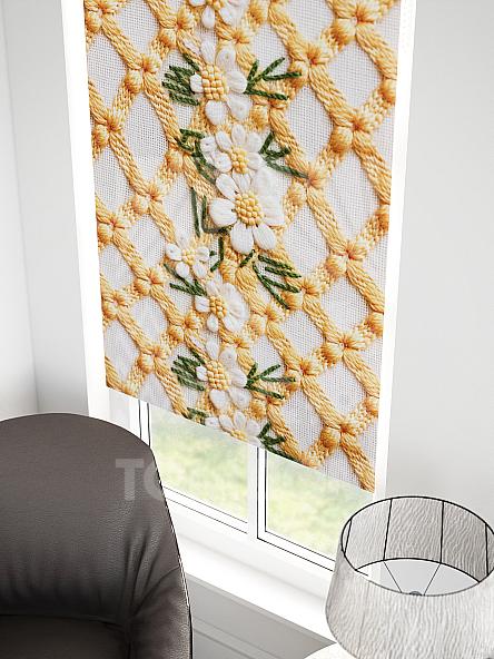 Рулонная штора для кухни для детской Малинет - 108 - ширина 62 см - фото 3