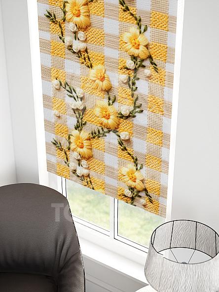 Рулонная штора для кухни для детской Малинет - 109 - ширина 62 см - фото 3