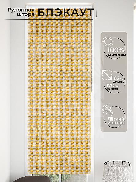 Рулонная штора для кухни для детской Малинет - 110 - ширина 62 см