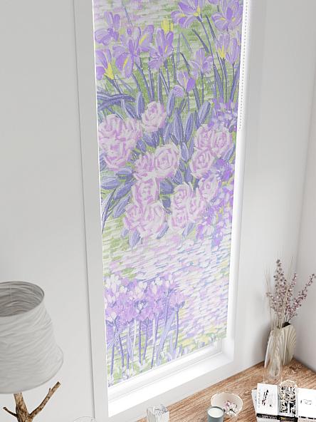 Рулонная штора для кухни для детской Плутея - 563 - ширина 52 см - фото 4