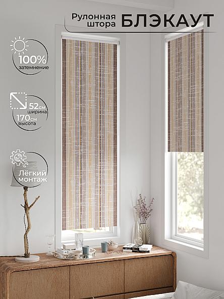 Рулонная штора для кухни для детской Плутея - 592 - ширина 52 см