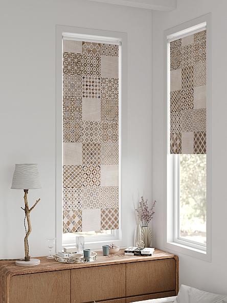 Рулонная штора для кухни для детской Плутея - 594 - ширина 52 см - фото 2