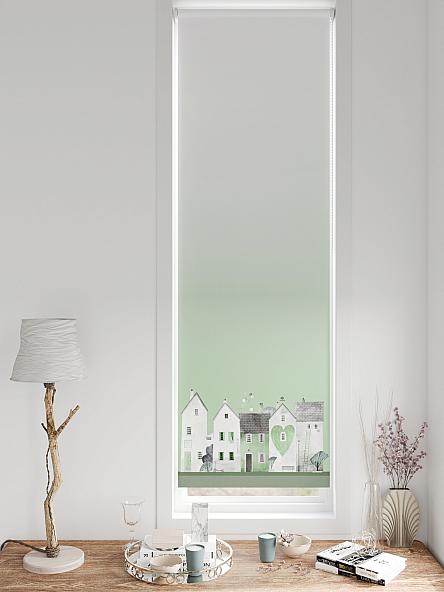 Рулонная штора для кухни для детской Плутея - 611 - ширина 52 см - фото 3