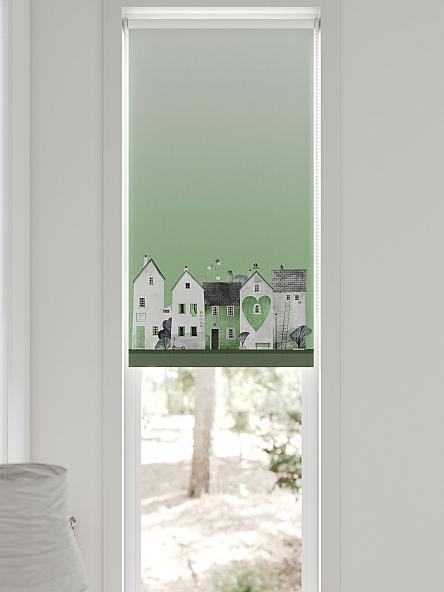 Рулонная штора для кухни для детской Плутея - 611 - ширина 52 см - фото 6