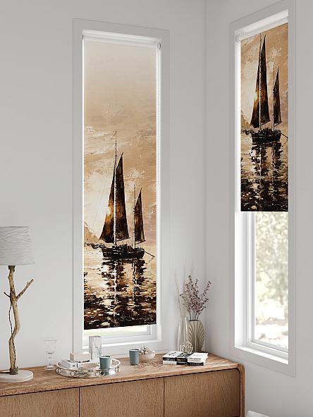 Рулонная штора для кухни для детской Анзара - 603 - 47см - фото 2