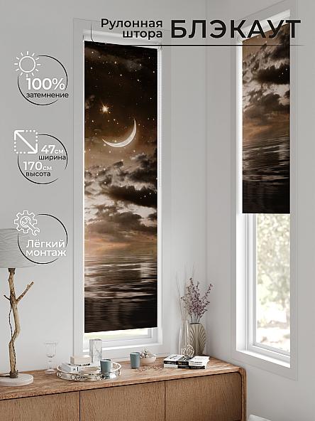 Рулонная штора для кухни для детской Анзара - 604 - 47см