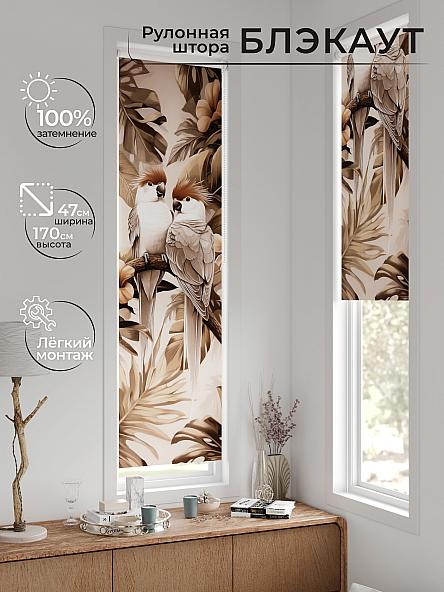 Рулонная штора для кухни для детской Анзара - 607 - 47см