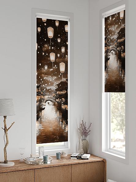 Рулонная штора для кухни для детской Анзара - 611 - 47см - фото 2