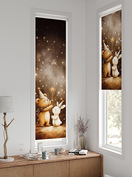 Рулонная штора для кухни для детской Анзара - 616 - 47см - фото 2